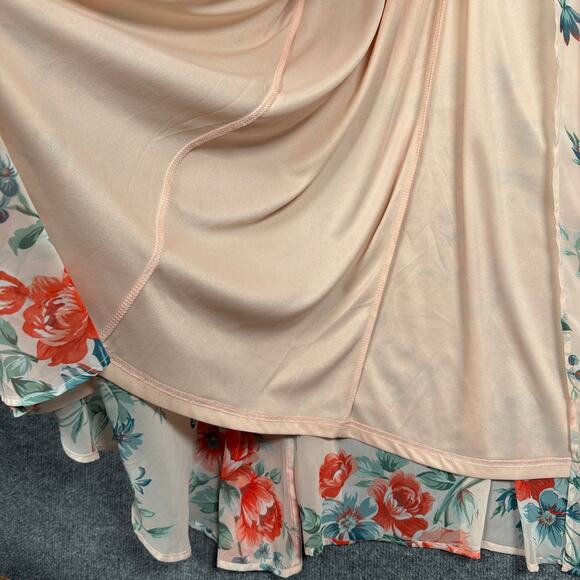 Lulu's Floral Maxi Dress - Pink and Green - Picture 11 of 15